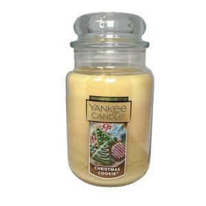 Yankee Candle Christmas Cookie Scent 22 oz Large Jar Yellow Single‎ Wick